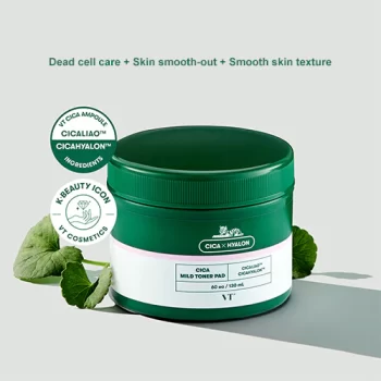 [VT COSMETICS] VT CICA MILD TONER PAD (60ea, 130ml)