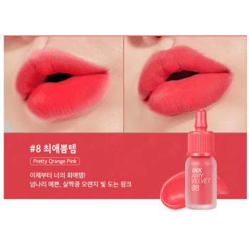 Peripera INK AIRY VELVET 008 Pretty Orange Pink (AD)