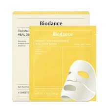 BIODANCE Radiant Vita Niacinamide Real Deep Mask 4pcs