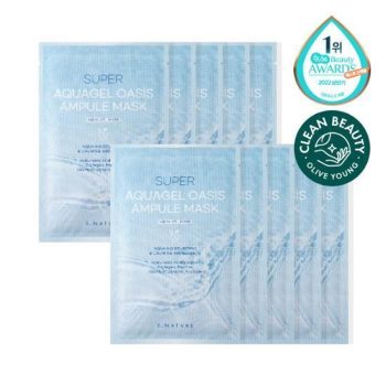 S.NATURE Super Aquagel Oasis  Ampoule Mask- 1 Box of 10 Sheets
