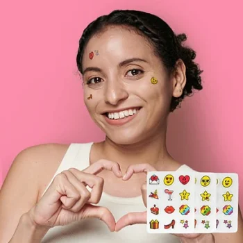 [CATCH ME PATCH] EMOTICON PINK (HOLIDAY VIBES)
