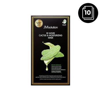 JM Solution Be Nature Cactus & Moisturizing Mask 1  Box of 10 Sheets