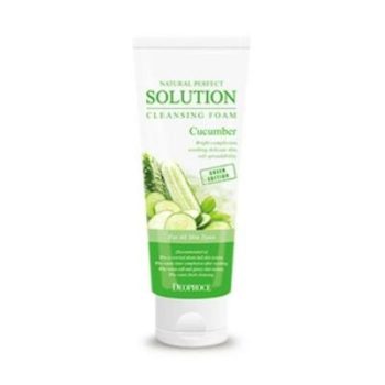 DEOPROCE NATURAL PERFECT SOLUTION CLEANSING FOAM GREEN EDITION CUCUMBER	170g