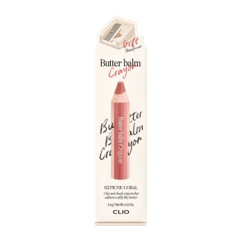 CLIO BUTTER BALM CRAYON 002 PICNIC CORAL