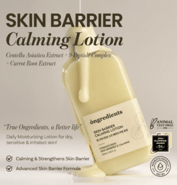 Ongredients Ongredients Skin Barrier Calming Lotion 150ml