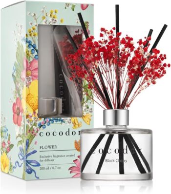 Rose flower diffuser 200ml6.7oz.opkg.Black Cherry