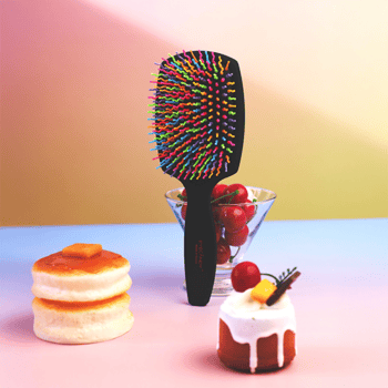 Rainbow volume S paddle brush Black