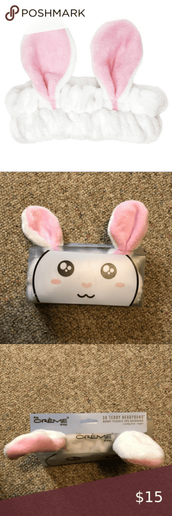 ORIGINAL_Teddy Plushie Spa headband - Sugar Bunny